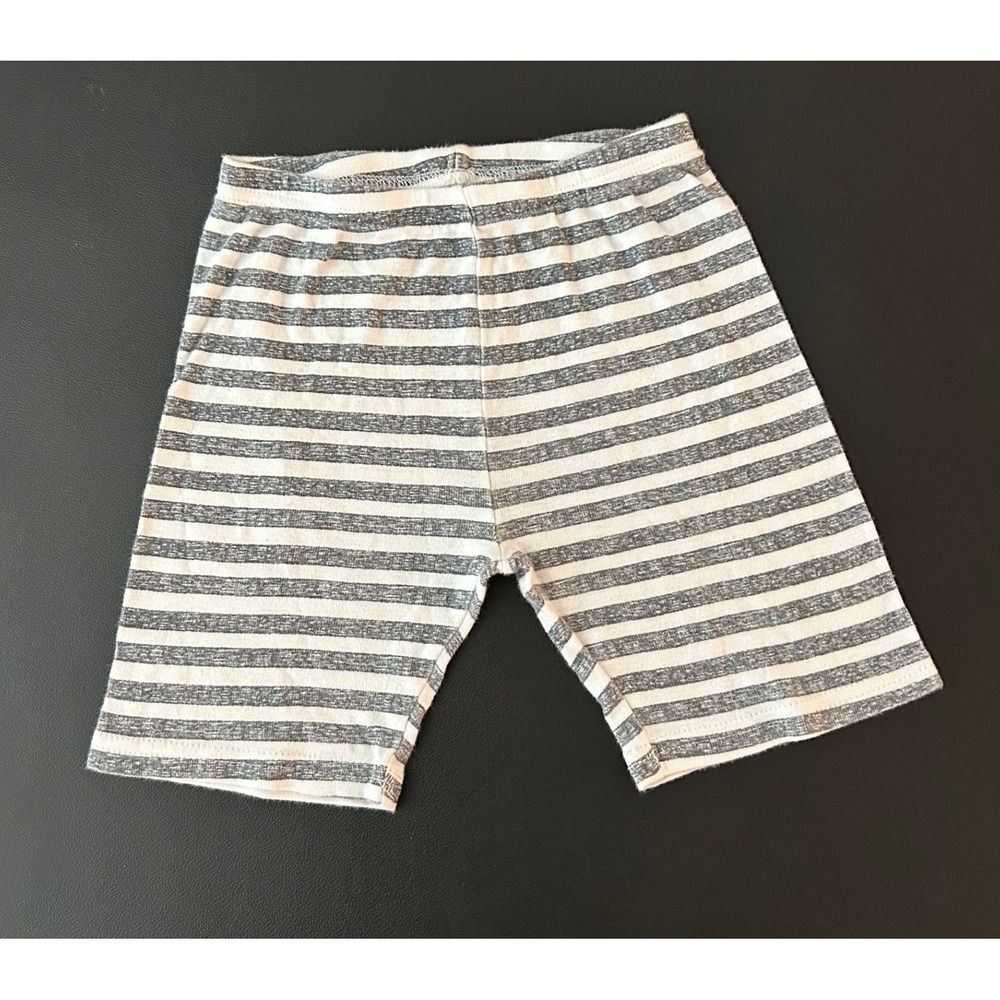 Just One You by Carters Boys Grey White Striped Pajama Shorts 4T 1351